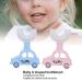 U-Shaped Toothbrush Set - 2 Cute Cartoon Car Handles Soft Silicone Heads for Effective Cleaning - International Shipping Available - Buy Online on GoSupps.com