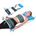 WOLWES Lumbale Traction device relief lumbago low back pain portable back hull traction device for bed for lumbago low back pain black