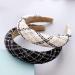 amangul Fashion Hair Accessories Hair Band Headbands for Women/Girls -slip Hairband for Party Wedding(White Small Grid) - Buy Online on GoSupps.com