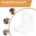 Clear Plastic Powder Cases with Round Top Lids - 4pcs Set for Makeup Storage - Buy Online on GoSupps.com