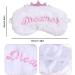 EleCharm Plush Sleeping Masks 2 Pack - Soft Animal Design Eye Masks for Kids & Women - Princess Pink - Buy Online on GoSupps.com