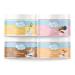 Bodywish - Mixed Tasty Powder - low -calorie taste powder |Natural taste - sugar substitute nutrition |Vanilla - Wildberry - Nougat - Salted Caramel |4 x 150gr - Mixed aroma mixed 4 x 150 gr (vanilla - Caramel - Wildberry - Nugat)