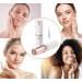 Alfaview Facial Hair Remover for Women Portable Painless Epilator Removal with Built-in LED Light Women Bikini Area Peach Fuzz Chin Upper Lip & Arms (Battery Powered) White White-Battery Powered - Buy Online on GoSupps.com