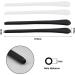 Silicone Anti-Slip Covers for Glasses - 4 Pairs Replacement Parts for Metal & Thin Sunglasses (Black & White) - Slipproof Hinge Repair Accessories - Buy Online on GoSupps.com