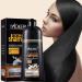 Instant Shampoo for Black and Gray Hair - 3 in 1 Hair Coloring Shampoo for Women and Men, Black Hair Dye Easy to Use and Long Lasting Black Shampoo (Natural Black)