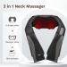 Neck & Shoulder Massage Device with Heat | Electric Back Massager with 3D Rotation & Adjustable Speeds for Home & Office - Buy Online on GoSupps.com