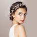 Bridal Headband Etercycle Gold Bridal Hairband Wedding Party Women's Pearl Rhinestones Headpiece Wedding Hair Jewelry for Bride Bridesmaids - Buy Online on GoSupps.com