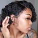 Short Curly Brazilian Human Hair Wig - Lace Front Wavy Glueless Wig for Black Women - Buy Online on GoSupps.com