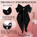 Pufandor Hair Bow Silky Satin Hair Ribbons for Women Black Bows for Girls Hair Bowknot Barrettes Long Tails with Clips Big Hair Bows Hair Accessories (Black 1pc) - Buy Online on GoSupps.com