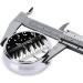 Black & White Music Note Round Pill Box - 3 Compartment Portable Travel Organizer for Pills Vitamins & Medications - Buy Online on GoSupps.com