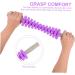 Healvian Yoga Massage Roller Stick | Deep Tissue Muscle Relief | International Shipping | 43.5x7cm Violet Steel Tube Magic Wand - Buy Online on GoSupps.com