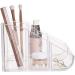 STORi Clear Plastic Makeup Organizer | 6-Compartment Brush and Palette Holder | Curved Front Design | Made in USA - Buy Online on GoSupps.com
