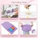Organic Castor Oil Pack Compress for Liver Detox - Reusable Cotton Wrap with Adjustable Belt - Sleep Aid - Purple Violet - Buy Online on GoSupps.com