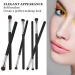 7-Piece Kabuki Makeup Brush Set - Professional Wet & Dry Cosmetic Brushes for Blush Powder Highlight & More - Black - Buy Online on GoSupps.com