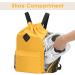 Orange Large Wall Backpack with Cord | Water-Repellent Sports Bag with Shoe Compartment for Men & Women - Buy Online on GoSupps.com