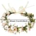 Flower Crown Headbands Boho Floral Headband Wreath Flower Headbands for Women Girls Floral Headband for Women Girl Wedding Ceremony Party Festival - White - Buy Online on GoSupps.com