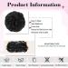 Curly Bun Hair Piece with Rubber Band - Messy Bun Black Hair Extensions Synthetic Ponytail Hair Tie (1B) - Buy Online on GoSupps.com