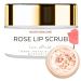 Noor_Skincare Rose Lip Scrub for Dark Lips Remover Lip Bright Smoky Lips Removal Lip Exfoliator for Dark Lips Women/Men