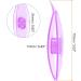 Colorful Plastic Tatting Shuttles Set for Lace-Making DIY Crafts - 3pcs in Amber, Red, Purple - Buy Online on GoSupps.com