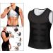 Zalati Men's Training Vest - Water-Repellent Sauna Tank Top & Neoprene Shapewear - XXL Workout Corset Shirt - Buy Online on GoSupps.com