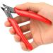 BOENFU Cable Tie Flush Cutter Small Wire Cutters 2 Pack 5 Inch Precision Wire Clippers Hobby Snips Side Cutting Pliers for Jewelry Making Electronics Red Red ( 2 Pack ) - Buy Online on GoSupps.com