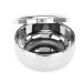Men's Stainless Steel Shaving Soap Bowl with Mirror Cover | Universal Beauty Product for a Perfect Shave - Buy Online on GoSupps.com