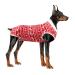 Lianzimau dog dividers breathable for surgical abdominal wounds and skin protection anti-lure cone e-neck band alternative after operations S (1 Pack) XMS red