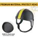 Pet Motorcycle Helmet for Dogs & Cats | Adjustable Chin Straps | Outdoor Bike Safety Cap in Black & Yellow - Buy Online on GoSupps.com
