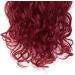 Silk-co Long Curly Wavy Clip in Hair Extension 24 Maroon&Dark Red - 8 Pcs Full Head, Synthetic Heat Resistant, 18 Clips - #Maroon&Dark Red - Buy Online on GoSupps.com
