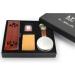 A.P. Donovan Luxury 7/8 Razor Set | Damast Blade Mahogany Handle Shaving Soap & Brush | Perfect Men's Gift - Buy Online on GoSupps.com
