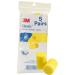 3M Ear Plugs 5 Pairs/Poly Bag E-A-R Classic VP312-1201 Uncorded Disposable Foam NRR 29 For Drilling Grinding Machining Sawing Sanding Welding