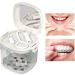 Portable Aligner Etui & Cleaning Box for Braces | Hierarchical Bracket Case with Mirror & Brush | Transparent Prosthesis Case for Brace Care - Buy Online on GoSupps.com