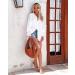 NLBZYDHFC Women's Long Puff Sleeve V-Neck Striped Button Down Shirt - Pure White, XL - Buy Online on GoSupps.com