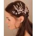 Xerling Pink Crystal Flower Hair Pins for Bridal Wedding - 2Pcs Vintage Hair Accessories - Buy Online on GoSupps.com