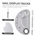 POPETPOP Nail Art Display Set - 3 Palette Mixing Plates & Stainless Steel Tools for Perfect Make-Up & Manicure - Buy Online on GoSupps.com