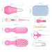 Luckyforever 8-in-1 Baby Grooming Kit - Portable Baby Care Set with Hair Brush, Scissors, Nail Clippers, and More - 2x Pink - Buy Online on GoSupps.com