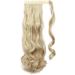 Long Curly Clip-In Ponytail Hair Extension - 17 Inch Sandy Blonde & Bleach Blonde - Buy Online on GoSupps.com