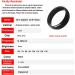 Waterproof Ceramic NFC Ring - Universal Type 2 215 Chip - All-Round Sensing Technology - Men/Women Fashion Ring (Size 8, Black) NFC 215 Ring - Buy Online on GoSupps.com