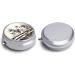 Round Bamboo Pill Box with Chinese Calligraphy - 3 Compartment Portable Organizer | Decorative Metal Pocket Pill Case - Buy Online on GoSupps.com