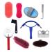 Professional 10-Pc Vier Horse Brush Set - Equestrian Grooming Kit for Horse Cleaning & Care - Buy Online on GoSupps.com