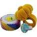 Wrist Pin Cushion for Sewing and Quilting - Pumpkin Shaped Yellow Holder with Elastic Strap - DIY Handcraft Needlework Essential - Buy Online on GoSupps.com