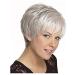 BGHJUE Short Gray Wig for Women - Heat Resistant Slightly Wavy Synthetic Full Wig for Daily & Party Use - Buy Online on GoSupps.com