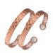Jecanori 2Pcs Magnetic Lymph Detox Copper Bracelets for Women,Magnetic Lymphatic Drainage Bracelets for Carpal Tunnel,100% Copper Cuff Bangle Wristband Brazaletes with 3500 Gauss Magnet Jewelry Gifts A-Copper