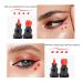 Go Ho 4 PCS Red and Black Liquid Eyeliner Stamp Pen - Waterproof Double-sided Seal Eyeliner Stencils for Long-Lasting, Smudge-Proof Cat Eye Look - Heart Star Moon Flower Design - 2 Red + 2 Black - Buy Online on GoSupps.com