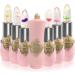 2/6PCS Crystal Jelly Flower Color Changing Lipstick Best Gift PH lipstick color changing Lip Glos Jelly Transparent Magic Changing Lip Temperature Change Lipstick (A) - Buy Online on GoSupps.com
