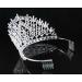 Daisy Clear Austrian Crystal Rhinestone Tiara Crown - Silver | Perfect for Bridal, Prom, Pageant - T1861 - Buy Online on GoSupps.com