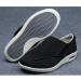 Men's Diabetic Shoes - Extra Wide Walking Sneakers for Elderly | Breathable Mesh Swollen Feet Edema Plantar Fasciitis - Size 8 Black - Buy Online on GoSupps.com