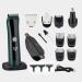 Hair Clippers for Men 4 IN 1 Professional Electric Hair Trimmer Titanium Alloy Cutter Head Shaver Blade USB Fast Charing Styling Hair Clipper Green 4in1set