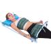Wolves Lumbale Traction device portable rear lumbar traction device for bed improvement in the spinal consolidation correction Lumbago Low back pain (black)