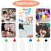 30pcs 30ml Precision Tip Applicator Bottle Set | Translucent Glue Bottles with Multicolor Lid | 6 Mini Funnels & Squeeze Bottles for DIY Crafting - Buy Online on GoSupps.com